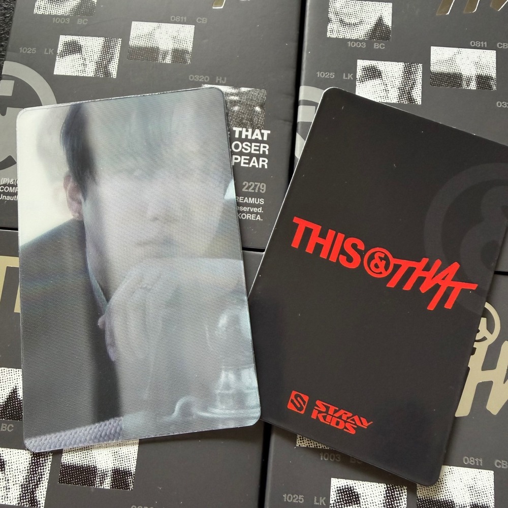 STRAY KIDS CHANGBIN This & That Lenticular Photocard